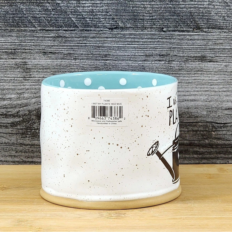 Load image into Gallery viewer, Garden Lover Coffee Mug Watering Can Humor White Tea Cup Ceramic Blue Sky 18oz