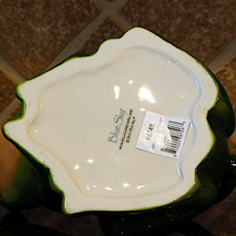 Load image into Gallery viewer, Green Frog Teapot Decorative Animal Décor Tea Pot Ceramics by Blue Sky Clayworks