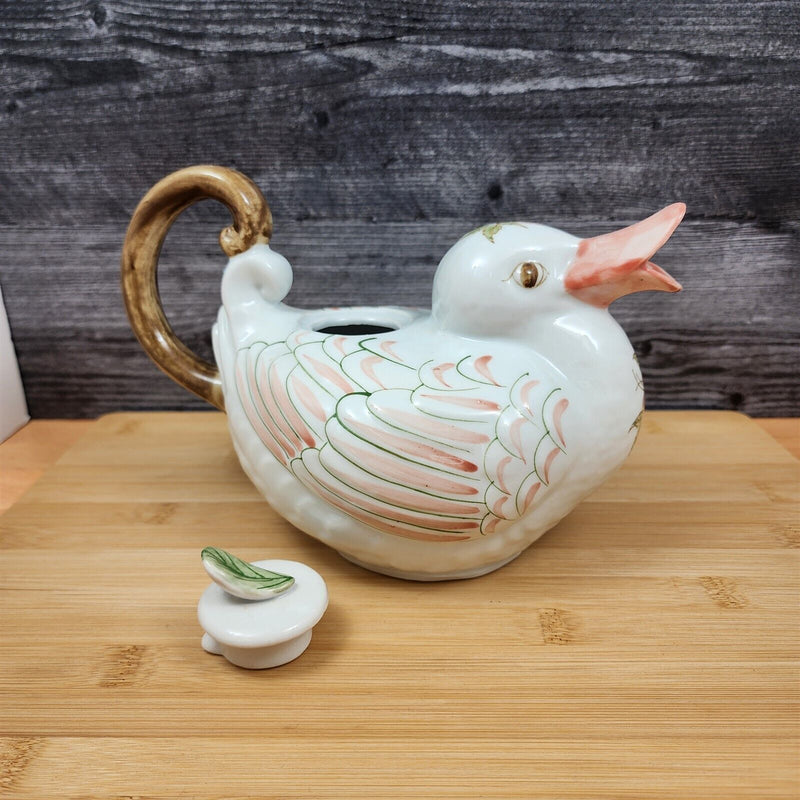 Load image into Gallery viewer, Duck Teapot Ceramic by Bombay Co Kitchen Home Decor