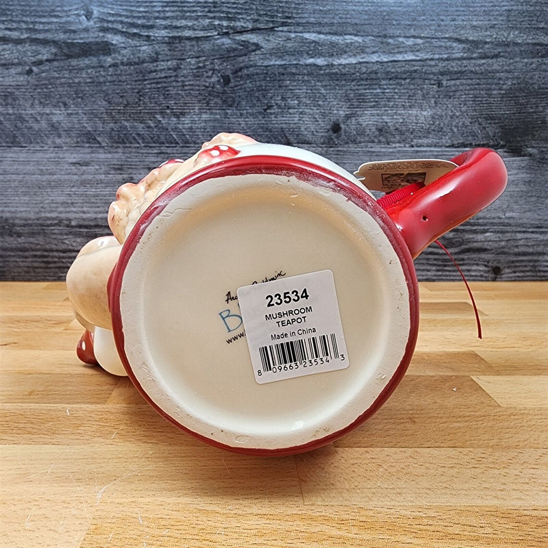 Load image into Gallery viewer, Mushroom Teapot by Blue Sky Heather Goldminc Ceramics Floral Decor Tea Pot