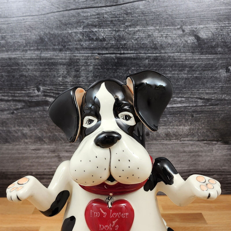 Load image into Gallery viewer, Dalmatian Love Dog Cookie Candy Treat Jar Canister Figurine by Blue Sky