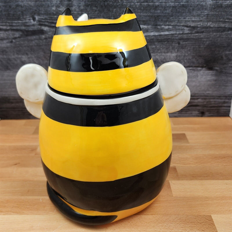 Load image into Gallery viewer, Bumble Cat Cookie Candy Treat Jar Canister Figurine by Blue Sky