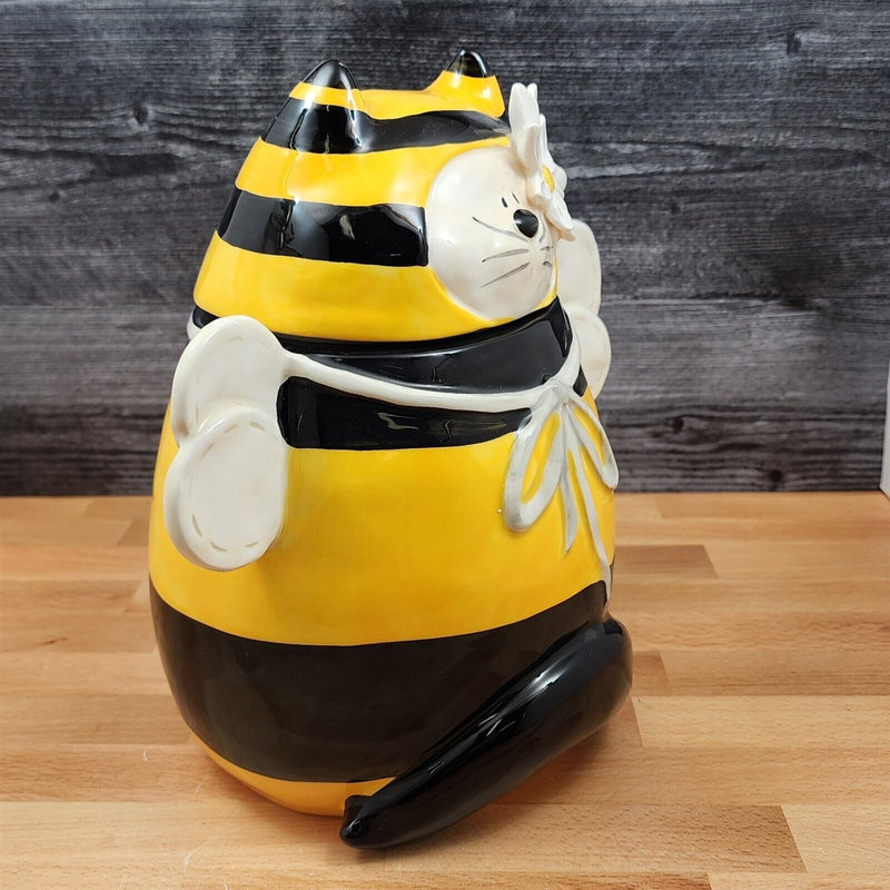 Load image into Gallery viewer, Bumble Cat Cookie Candy Treat Jar Canister Figurine by Blue Sky