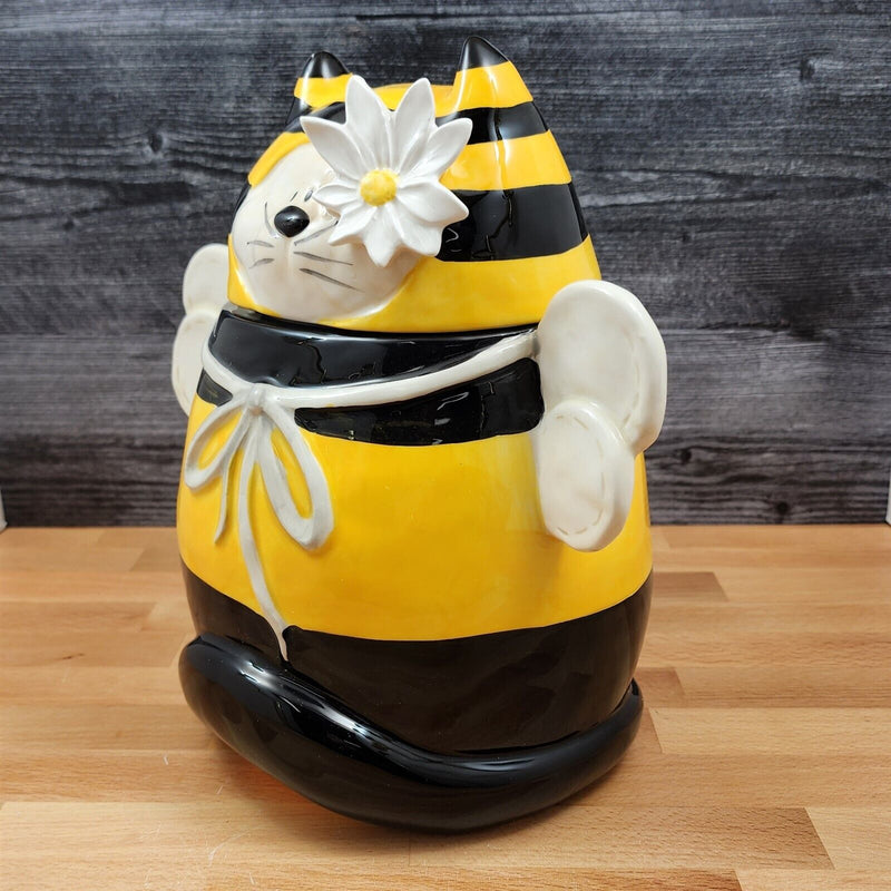 Load image into Gallery viewer, Bumble Cat Cookie Candy Treat Jar Canister Figurine by Blue Sky