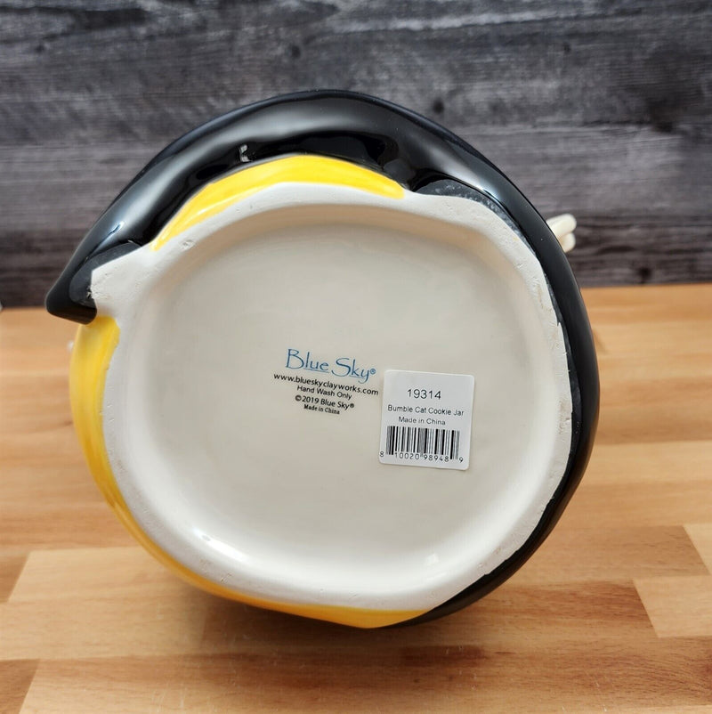 Load image into Gallery viewer, Bumble Cat Cookie Candy Treat Jar Canister Figurine by Blue Sky