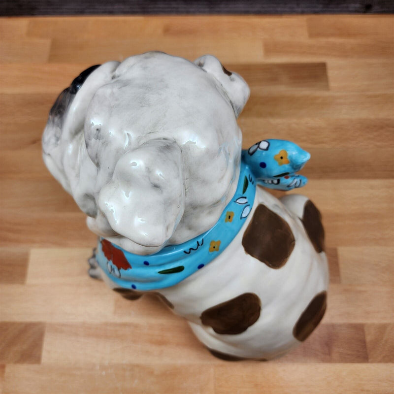 Load image into Gallery viewer, Penelope Bull Dog Cookie Candy Treat Jar Canister Figurine by Blue Sky
