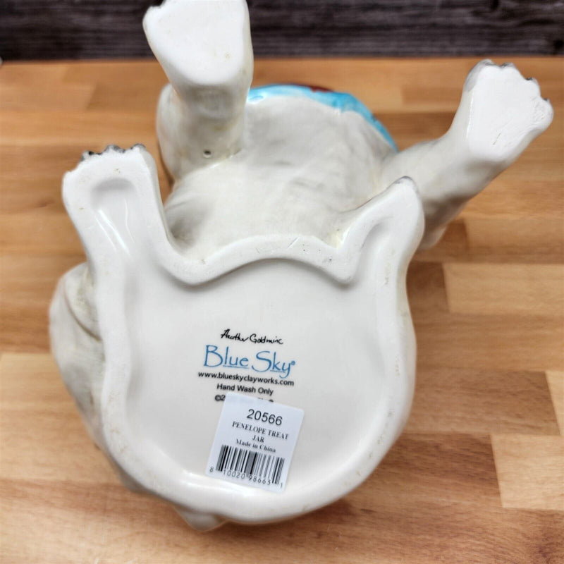 Load image into Gallery viewer, Penelope Bull Dog Cookie Candy Treat Jar Canister Figurine by Blue Sky