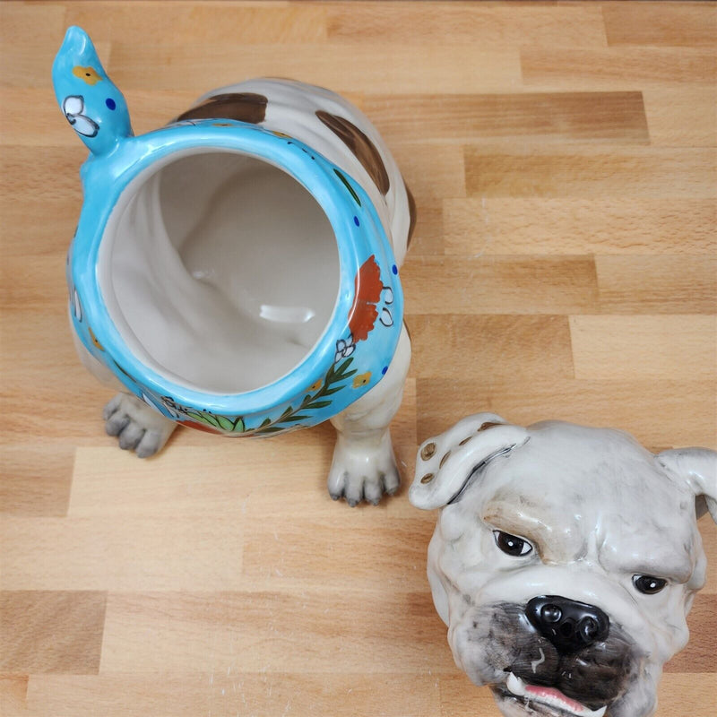 Load image into Gallery viewer, Penelope Bull Dog Cookie Candy Treat Jar Canister Figurine by Blue Sky
