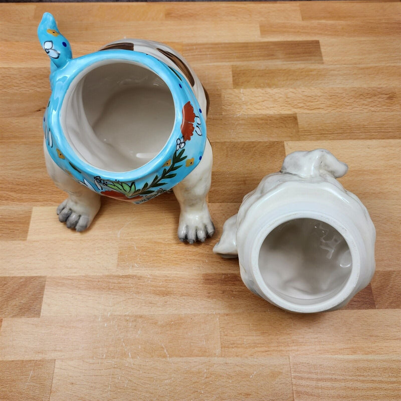 Load image into Gallery viewer, Penelope Bull Dog Cookie Candy Treat Jar Canister Figurine by Blue Sky