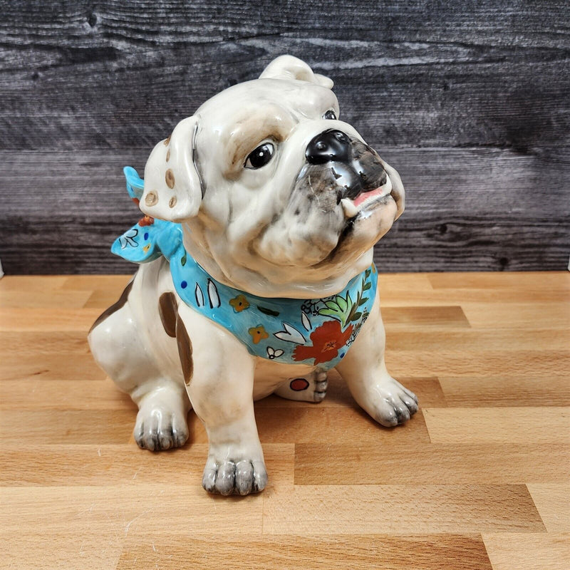Load image into Gallery viewer, Penelope Bull Dog Cookie Candy Treat Jar Canister Figurine by Blue Sky