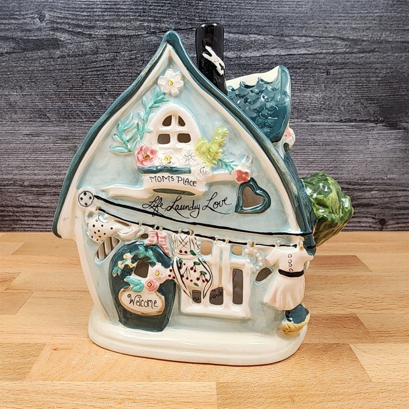 Load image into Gallery viewer, Mom's Place Candle House Tealight Holder by Heather Goldminc & Blue Sky