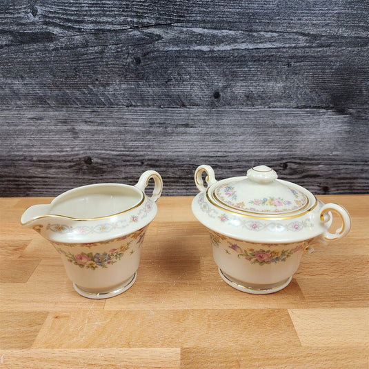 Marlene by Syracuse Creamer and Sugar Set Old Ivory Made In USA