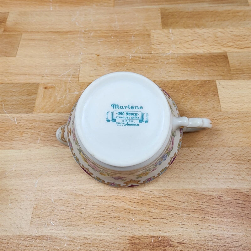 Load image into Gallery viewer, Marlene by Syracuse Creamer and Sugar Set Old Ivory Made In USA