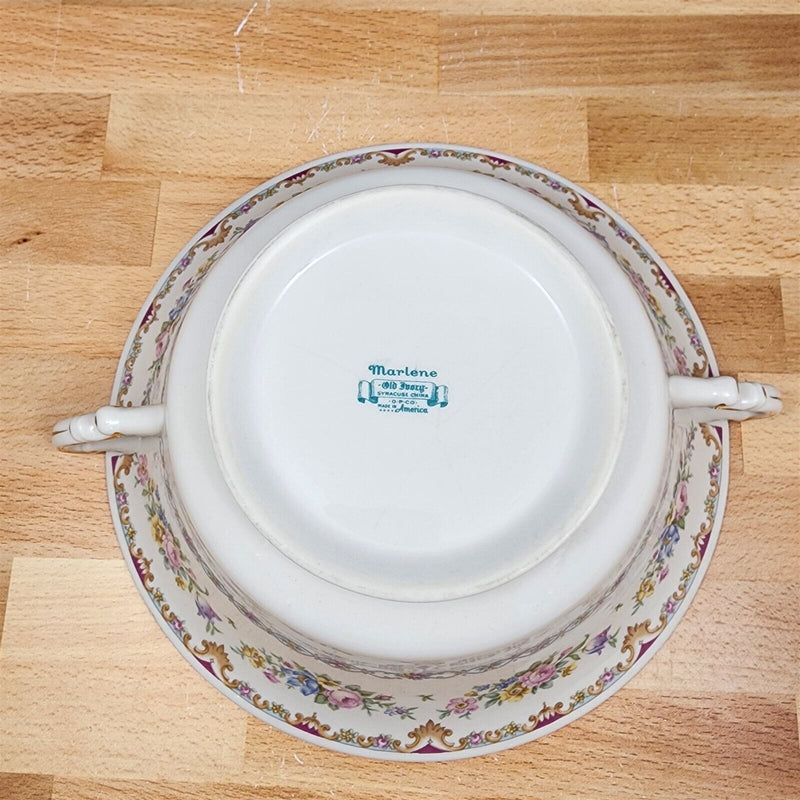 Load image into Gallery viewer, Marlene by Syracuse Round Covered Vegetable Bowl Ceramic Old Ivory Made In USA