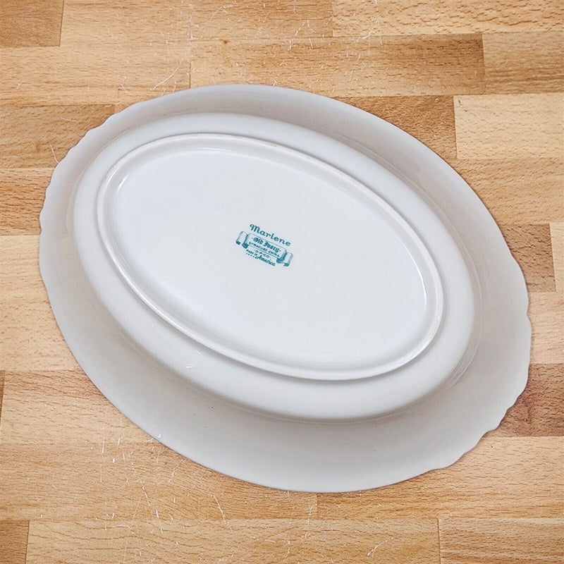 Load image into Gallery viewer, Marlene by Syracuse 10" Oval Vegetable Serving Bowl Ceramic Old Ivory USA Made