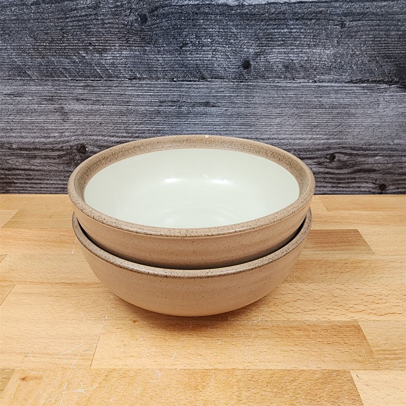 Load image into Gallery viewer, Noritake Madera Ivory Set of 2 Cereal Soup Coupe Bowl 6.5" 16cm 8474 Stoneware