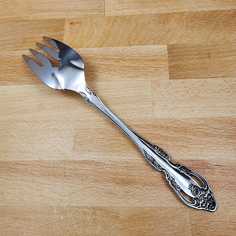 Load image into Gallery viewer, Brahms by Oneida Silver Medium Fork For Cold Meat Serving 8 5/8 in Stainless