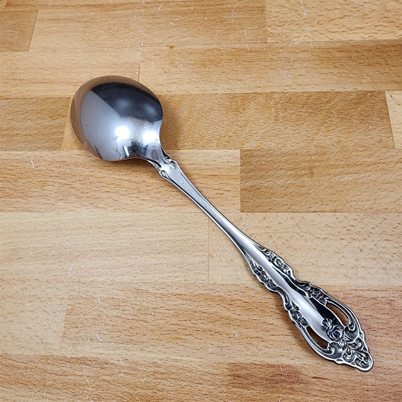 Load image into Gallery viewer, Brahms by Oneida Silver Tablespoon Serving Spoon 8 3/8 in Stainless