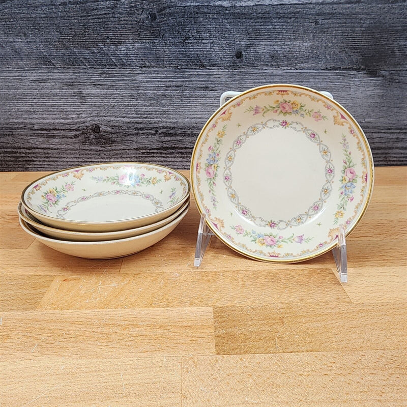 Load image into Gallery viewer, Marlene by Syracuse Fruit Dessert Sauce Bowl Set of 4 Ceramic Old Ivory USA Made