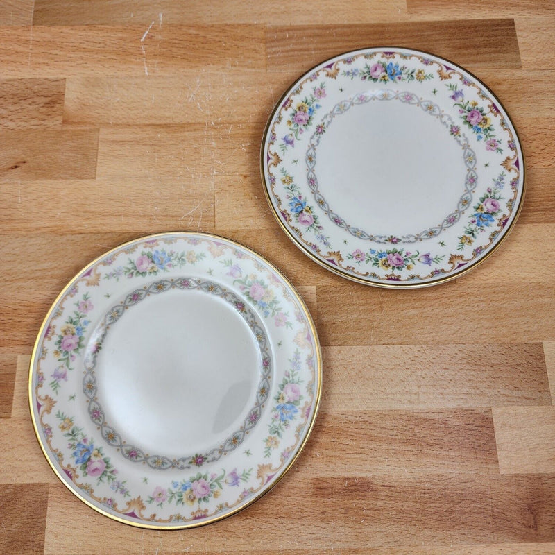 Load image into Gallery viewer, Marlene by Syracuse Dessert Pie Plate 7 1/8" Set of 2 Ceramic Old Ivory USA Made