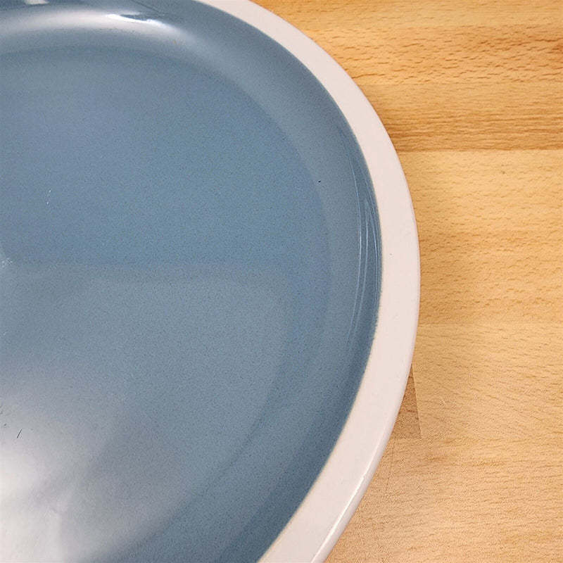 Load image into Gallery viewer, Mainstays Dinner Plate Set of 4 in Blue With White Trim 11 Inch