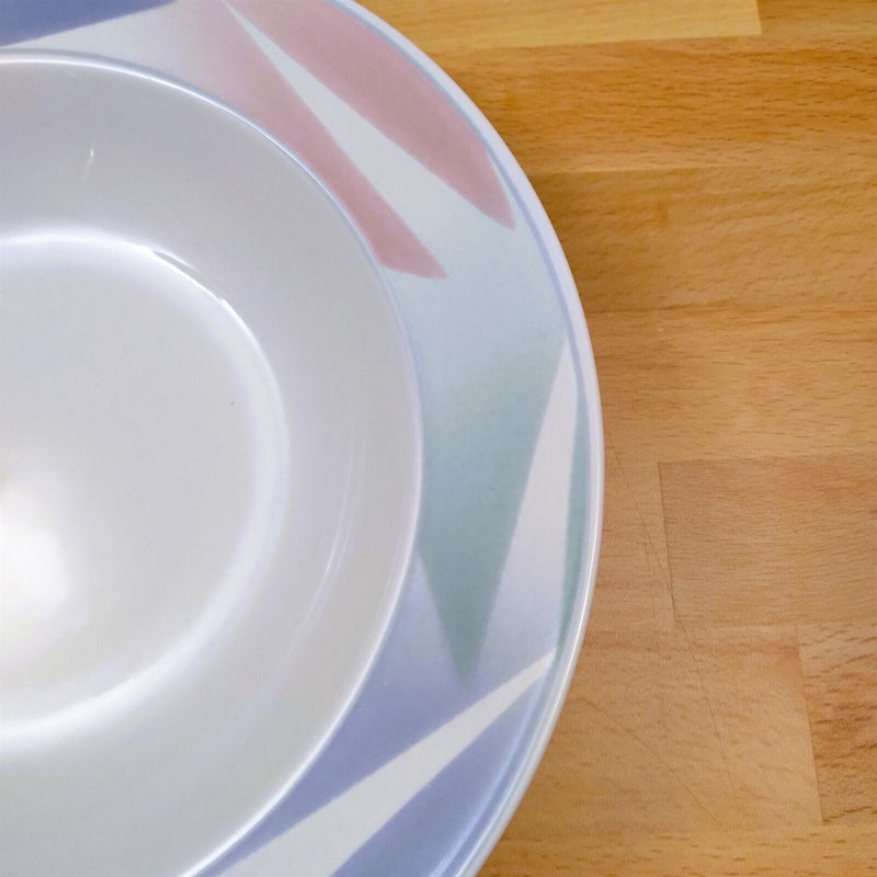 Load image into Gallery viewer, Mikasa Intaglio Fantazz Set of 3 Large Rim Ceramic Soup Bowl CAC6 John Bergen