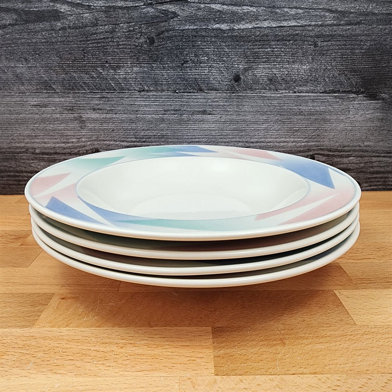 Load image into Gallery viewer, Mikasa Intaglio Fantazz Set of 4 Large Rim Ceramic Soup Bowl CAC6 John Bergen