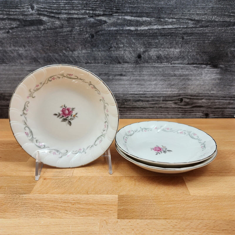 Load image into Gallery viewer, Royal Swirl Fruit Dessert Sauce Bowl Set of 3 by Fine China of Japan Pink Rose