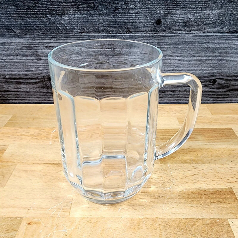 Load image into Gallery viewer, 2 Verrerie Christallerie D'arques France Mug Paneled Acv France Clear Glass 16Oz