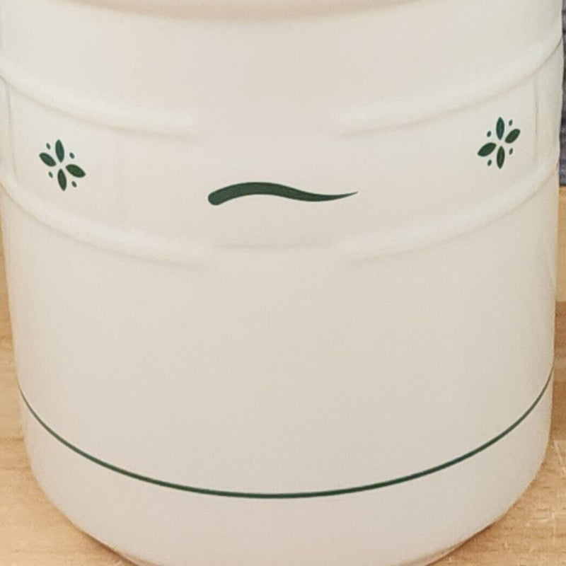 Load image into Gallery viewer, Longaberger Utensil Holder Woven Traditions Green 5 inch Pickling Crock