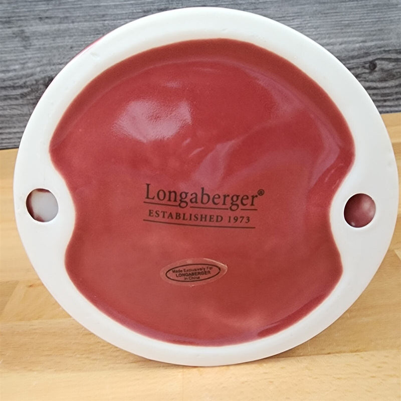 Load image into Gallery viewer, Longaberger Pedestal Candleholders Woven Tradition Paprika Set of 2 Pillar 5"