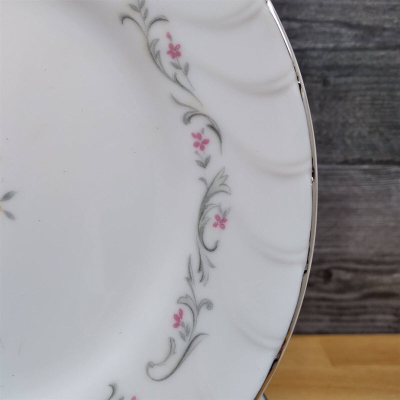 Load image into Gallery viewer, Royal Swirl Bread Plate Set of 3 Pink Rose Flower Fine China Japan Ceramic