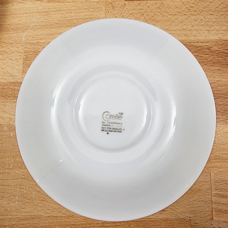 Load image into Gallery viewer, Corelle Corning Woodland Brown 4 Saucer Plate Set Ceramic 6" (15cm) Floral Edge