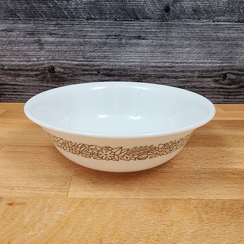 Load image into Gallery viewer, Corelle Corning Woodland Brown Soup Cereal Bowl Ceramic 6 1/4" Floral Edge