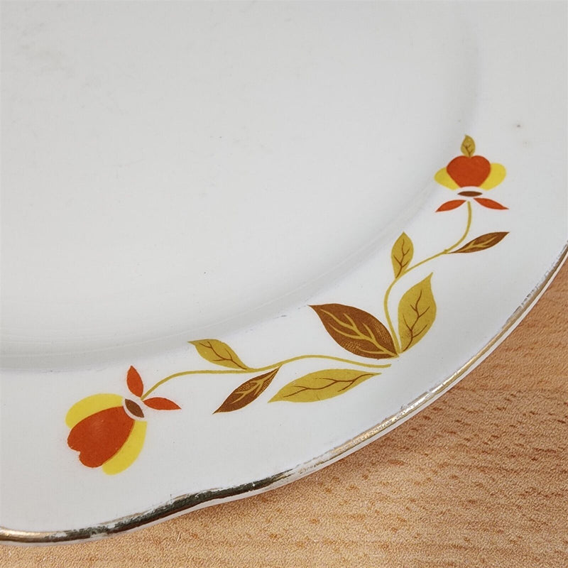 Load image into Gallery viewer, Hall Autumn Leaf Dinner Plate Set of 4 USA Floral Dinnerware Tableware 10"