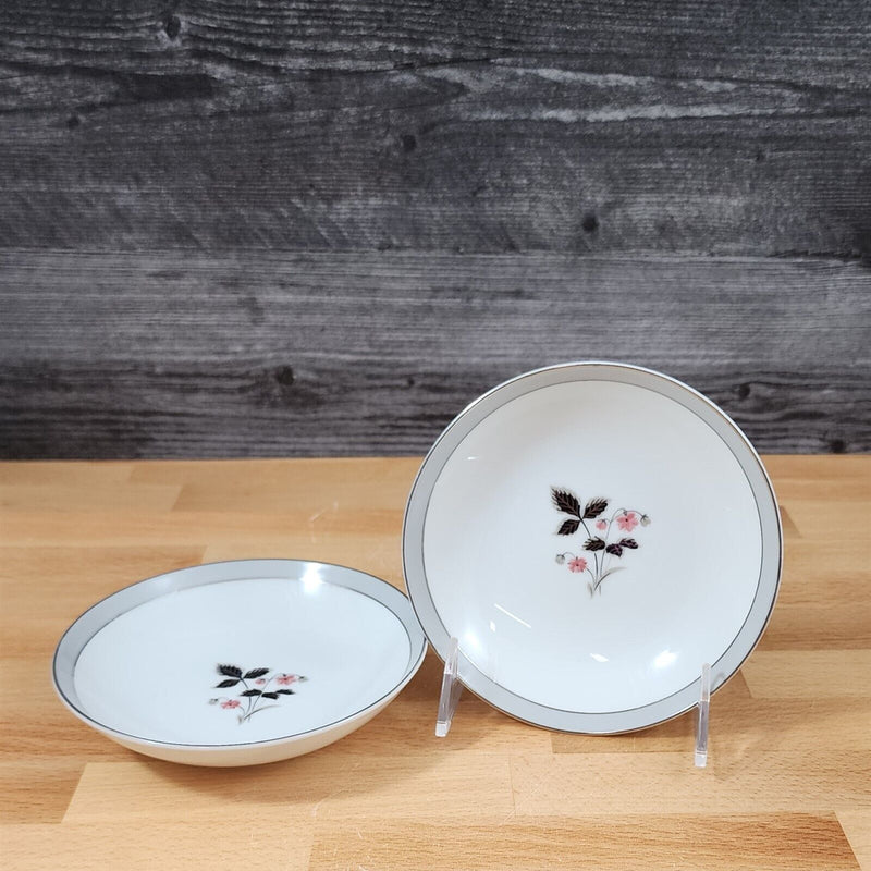 Load image into Gallery viewer, Noritake Grayson Sauce Bowl Set of 2 Fruit Dessert Vintage China Pink Flower