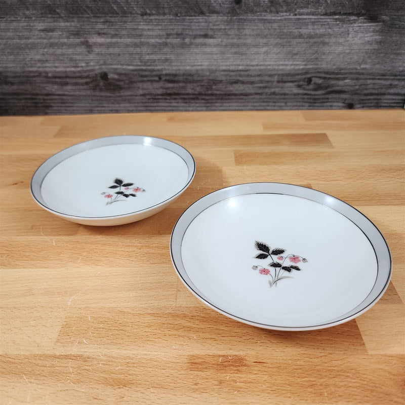 Load image into Gallery viewer, Noritake Grayson Sauce Bowl Set of 2 Fruit Dessert Vintage China Pink Flower