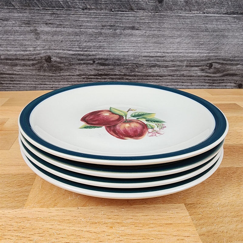 Load image into Gallery viewer, China Pearl Casuals Apples 4 Bread and Butter Plate Set Dinnerware 6 3/8"