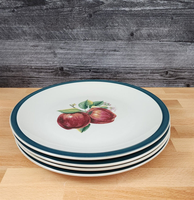Load image into Gallery viewer, China Pearl Casuals Apples 4 Dinner Plate Set Dinnerware Tableware 10 1/2"