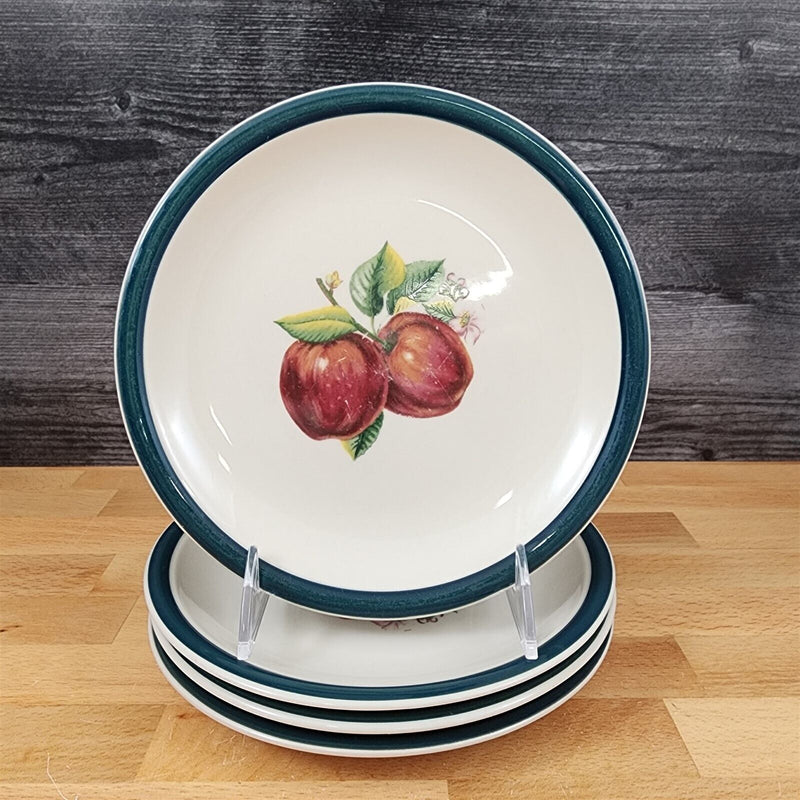 Load image into Gallery viewer, China Pearl Casuals Apples 4 Salad Plate Set Dinnerware Tableware 7 5/8"