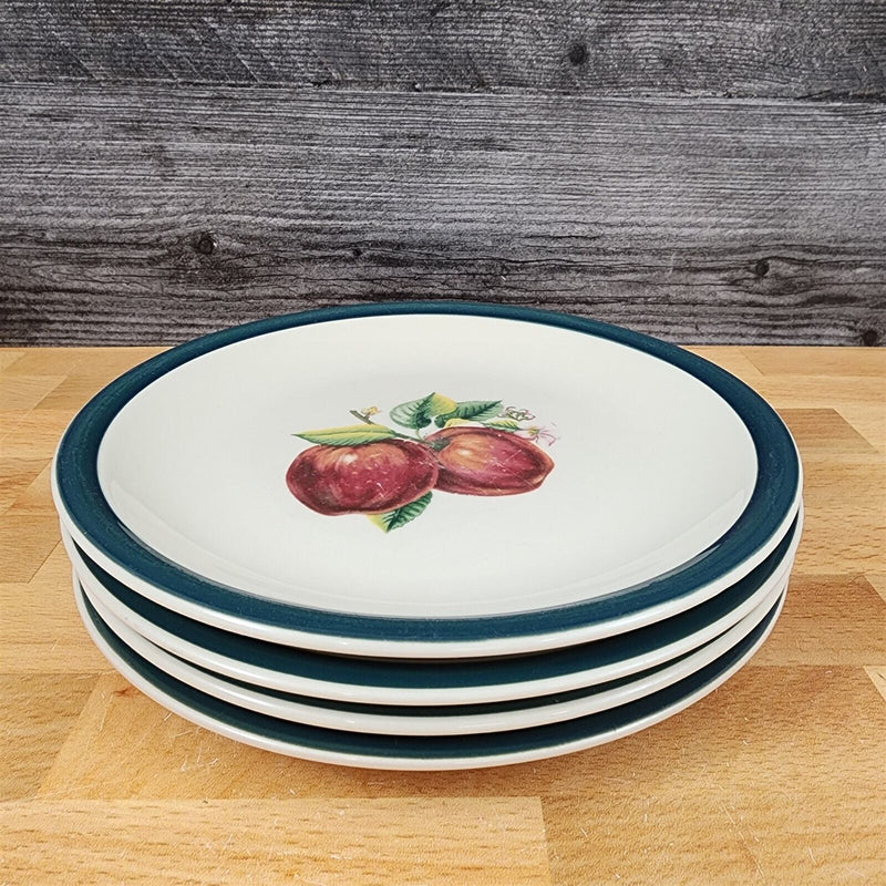 Load image into Gallery viewer, China Pearl Casuals Apples 4 Salad Plate Set Dinnerware Tableware 7 5/8"