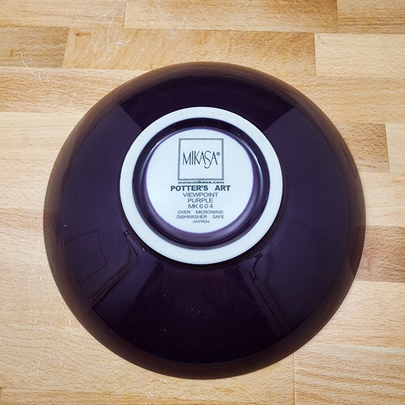 Load image into Gallery viewer, Mikasa Viewpoint Purple Round Soup Cereal Bowl Potter's Art MK604 8-1/8"