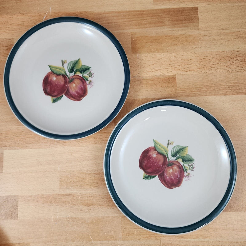 Load image into Gallery viewer, China Pearl Casuals Apples 2 Salad Plate Set Dinnerware Tableware 7 5/8"