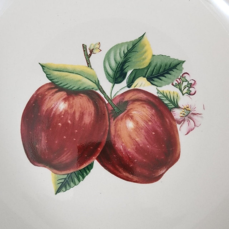 Load image into Gallery viewer, China Pearl Casuals Apples Chop Dinner Serving Platter Plate Round 12 1/4"