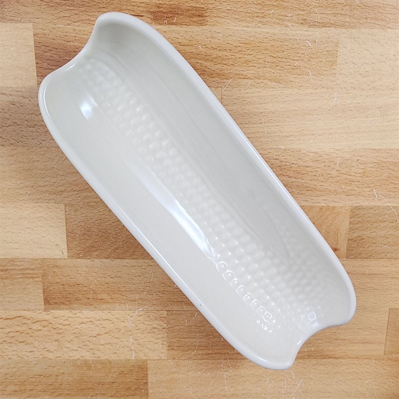 Load image into Gallery viewer, Pfaltzgraff Tea Rose Boiled Corn Holder Plate 8.5 in Set of 4 Cream Dinnerware