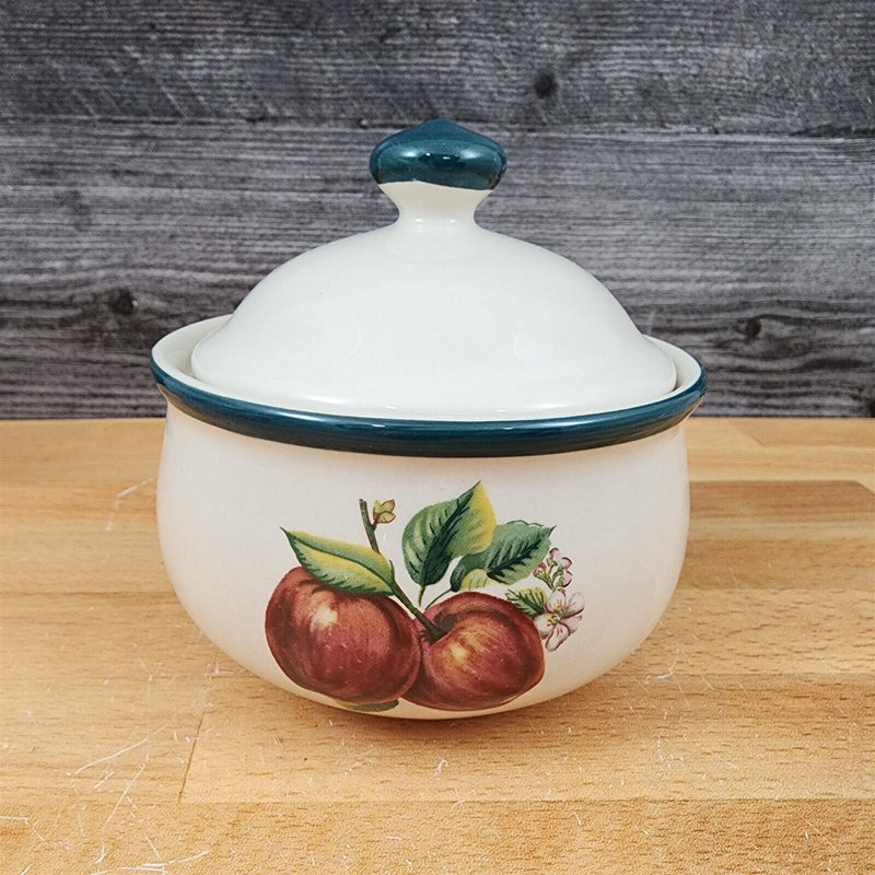 Load image into Gallery viewer, China Pearl Casuals Apples Sugar Bowl With Lid Dinnerware Tableware 4 5/8"