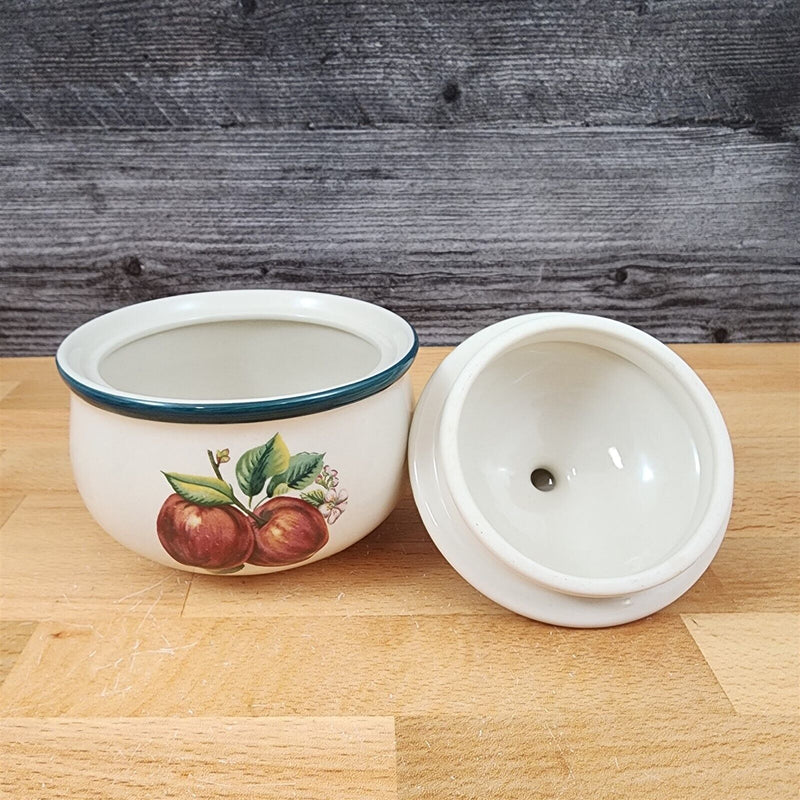 Load image into Gallery viewer, China Pearl Casuals Apples Sugar Bowl With Lid Dinnerware Tableware 4 5/8"