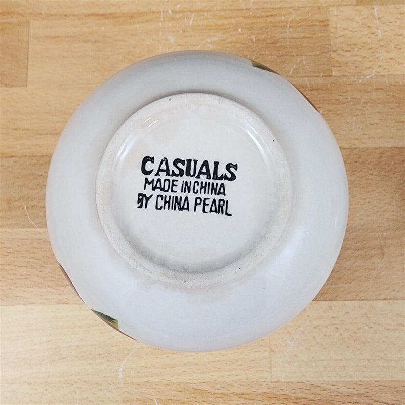 Load image into Gallery viewer, China Pearl Casuals Apples Sugar Bowl With Lid Dinnerware Tableware 4 5/8"