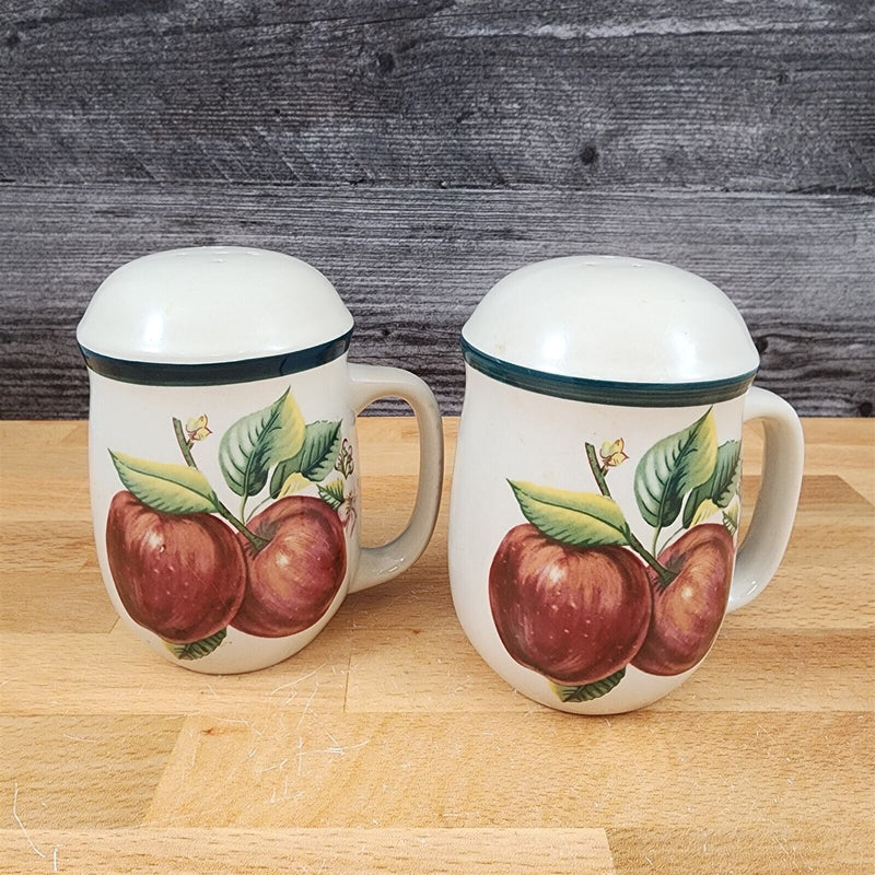 Load image into Gallery viewer, China Pearl Casuals Apples Salt and Pepper Set Dinnerware Tableware 7 5/8"
