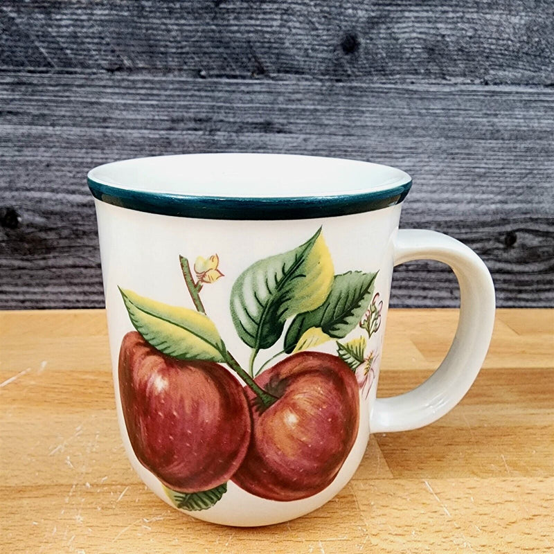 Load image into Gallery viewer, China Pearl Casuals Apples 2 Coffee Mug Set 3 3/4 Tea Cup"